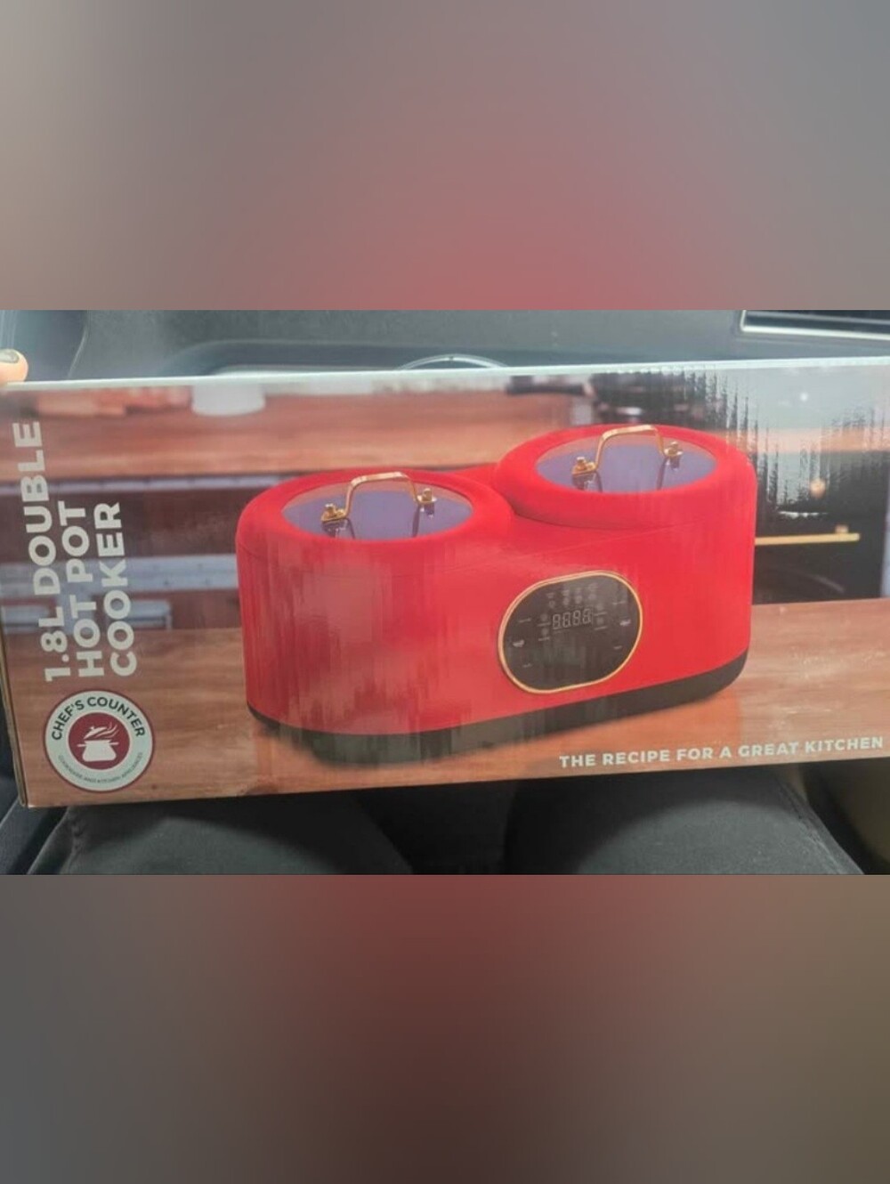 NWT Red 1.8L Double Hot Pot Cooker – Portable Electric Cooker
